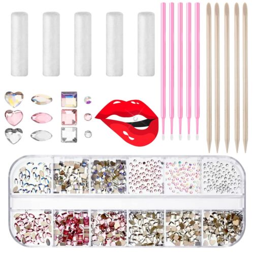 377 Pieces Tooth Gem for Teeth Jewelry Kit DIY Fashionable Artificial Crystal...