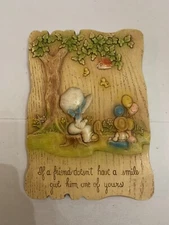 1960's Mid Century If A Friend Doesn't Have A Smile Give Him One Of Yours Plaque