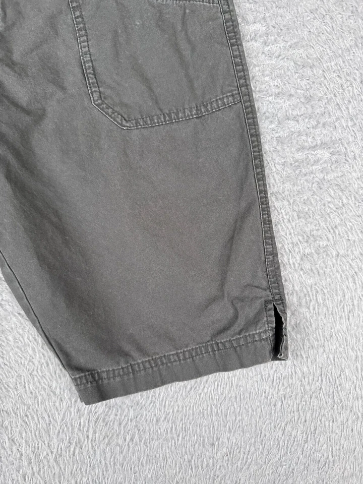 Columbia Pantalones Cortos Mujer 4 Gris Chino 100% Algodón 11" Senderismo Camping Pesca 28x11 Foto 2 de 4