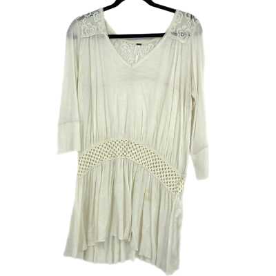 free people all occasions shirt dress Free People Cream V-Neck Shirt Dress | Style for All Seasons