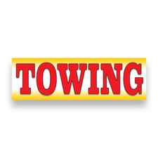 Towing Vinyl Banner with Optional Sizes (Made in the USA)
