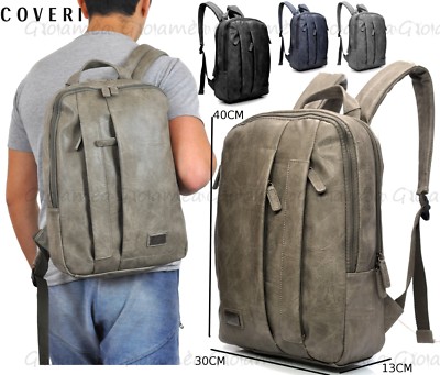 ZAINO UOMO PELLE GRANDE LAVORO COVERI ITALY VIAGGIO PORTA