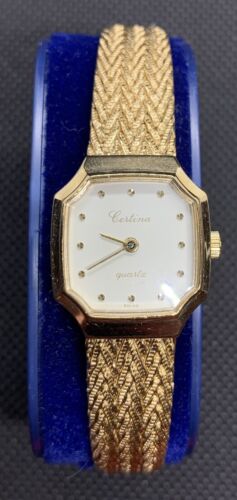 RARE VINTAGE CERTINA SWISS 700 4105 22 Ladies Quartz Watch 1980's Brand New NOS - Bild 1 von 7