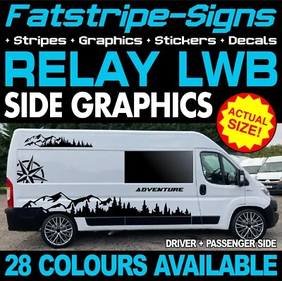CITROËN to fit CITROEN RELAY L3 LWB STICKERS GRAPHICS STRIPES CAMPER VAN MOTORHOME