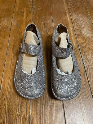 Alegria Pal-240 Women's 42 US 11 Le Artist Black Silver Dots Mary Jane Comfort