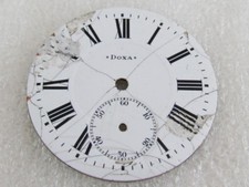 Doxa Antique Swiss Pocket Watch Original White Porcelain Dial 47mm Watch-face 