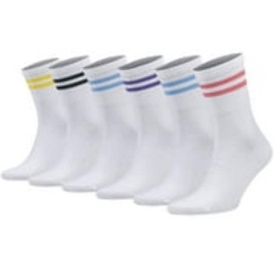 6 Pairs Women s Tennis Crew Socks Cotton Extra Thin Breathable Socks (Size 9-11,