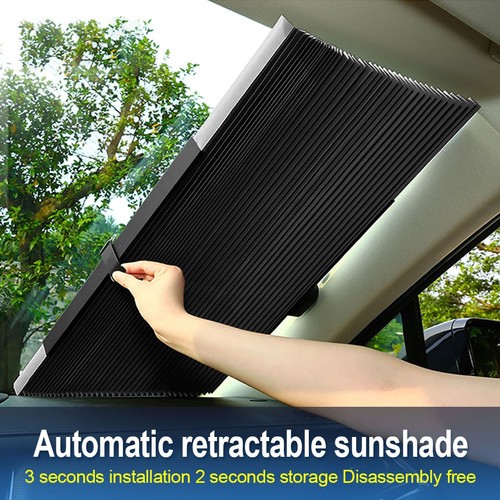 46-80CM Auto Einziehbarer Auto Sonnenschutz, UV-Schutz Wärmedämmung Einfache Installation - Bild 1 von 14