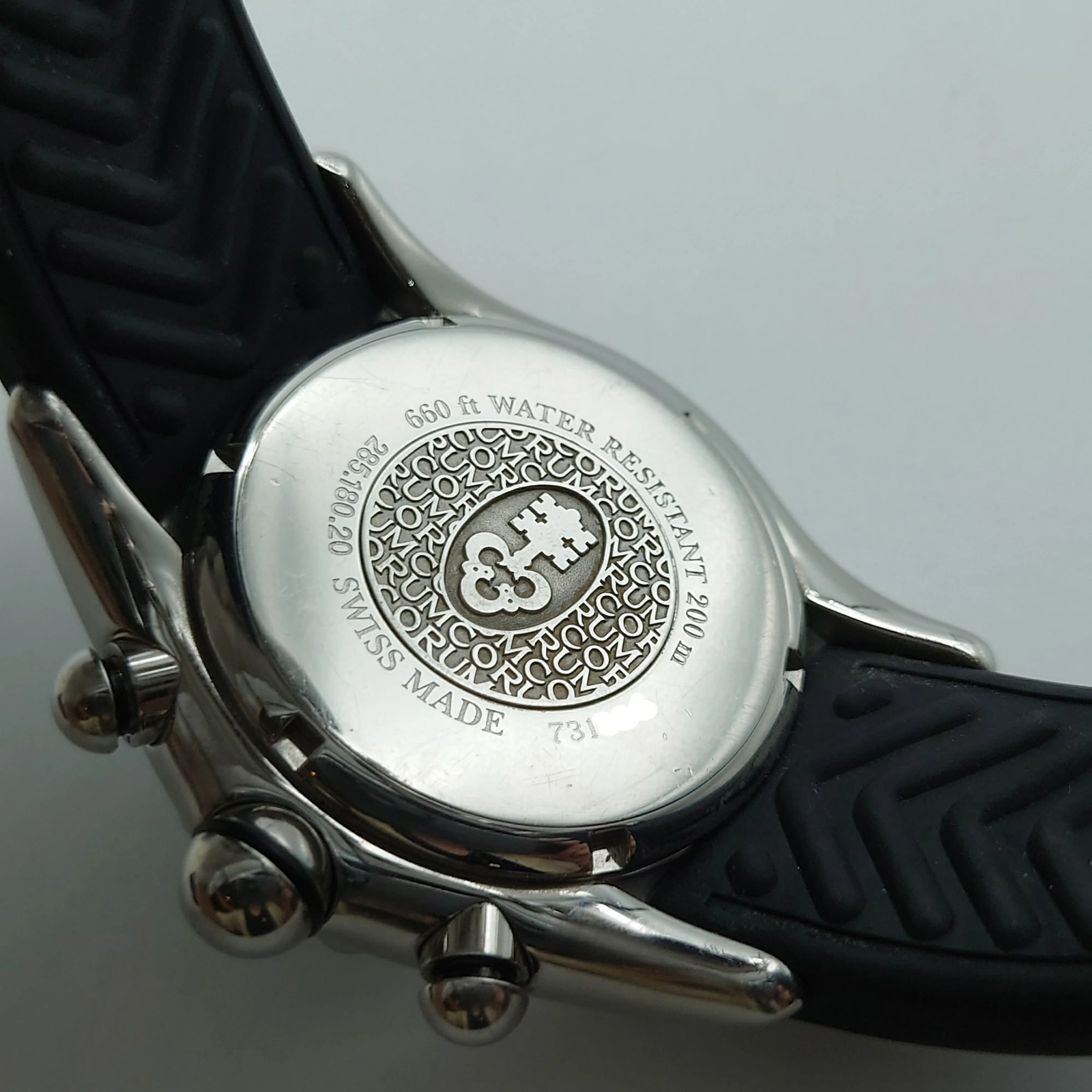 CORUM Bubble Chronograph Watch Automatic Black Si… - image 9