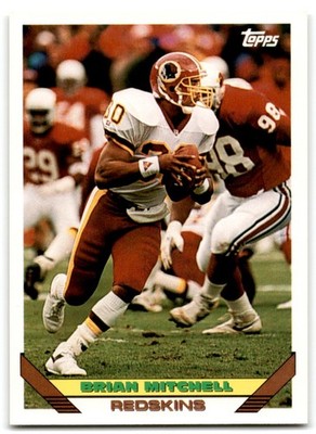 1993 Topps Brian Mitchell Washington Redskins #476