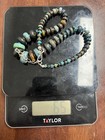 Turquoise Heishi Necklace 925 21” 6-16mm Jay King DTR Signed Graduating 65g — photo 5