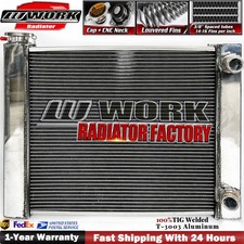 24 X 19 Aluminum Double Pass Radiator For Chevy Sbc 350 Crossflow Performance