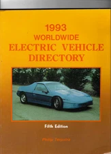 Worldwide Electric Vehicle Directory: 5th Ed 1993 by Philip Terpstra