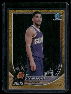 2025-26 Bowman Chrome Gold Shimmer Refractor Devin Booker 32/50 Phoenix Suns