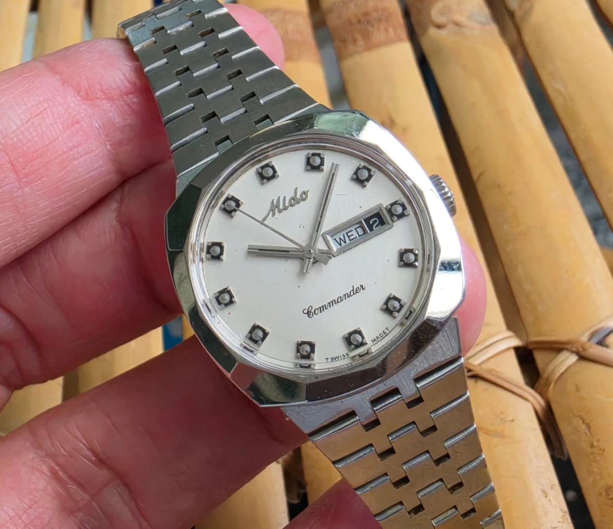 Mido Commander Automatic Silver Dial Stainless Steel Lady\'s Watch SWISS VINTAGE Mido Belluna Automatic Silver Dial Stainless Steel Ladies  main image 2