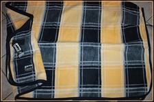 ESKADRON   Abschwitzdecke Gr. L  DRALON  Check mango/black/white   NEU  !!