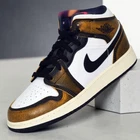 Nike Air Jordan 1 Mid SE (GS)  Black Taxi White DQ8418-071 Multi Sizes NEW