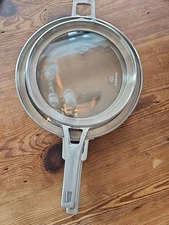 Calphalon Select Space Saving Flat Glass Lids -  4 lids 10" and 8"