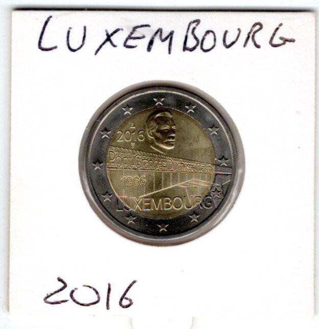2  EURO  LUXEMBOURG  COMMEMORATIVE  2016 NEUVE  PONT  GRANDE DUCHESSE CHARLOTTE