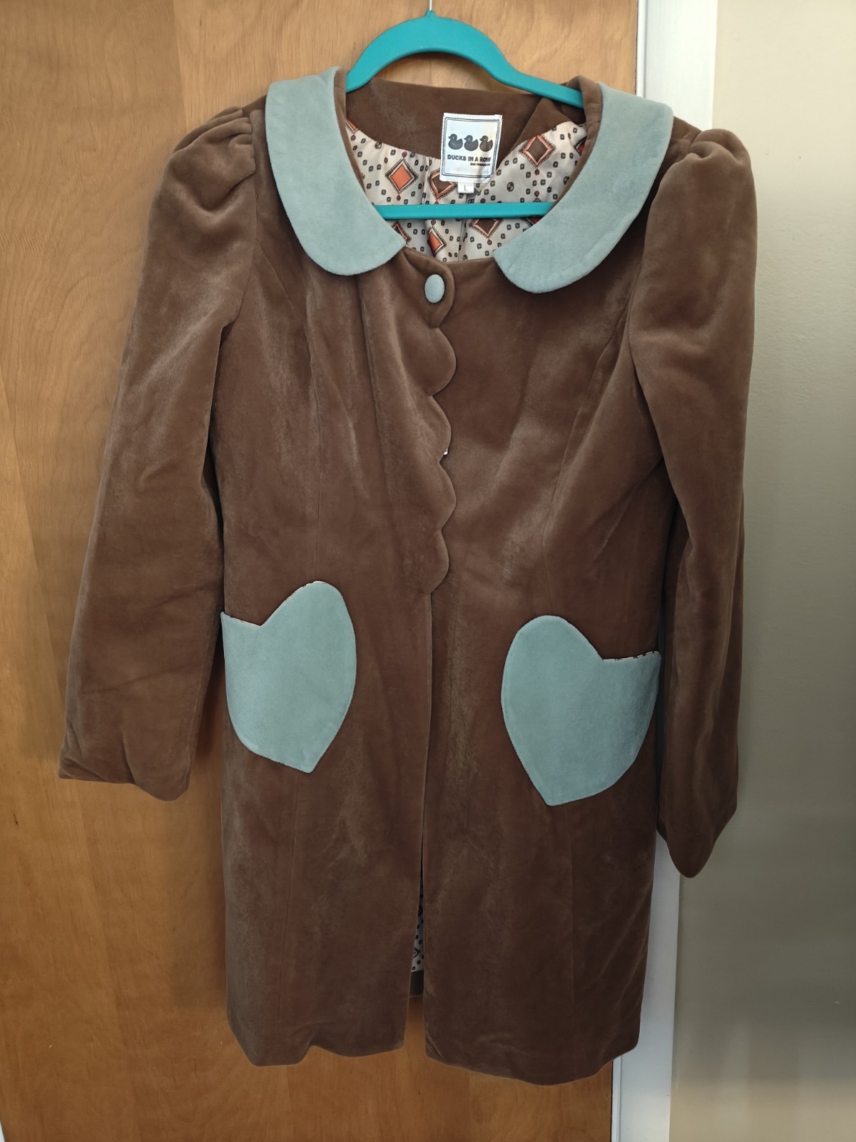 FILA Giacca Ducks In A Row Boutique Boho Cuore Taglia Large Morbido Pavone Us intime Ottimeioni Con 1 4p