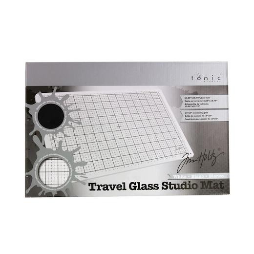 Tonic Studios Tim Holtz Glass Travel Media Mat - White 2634e