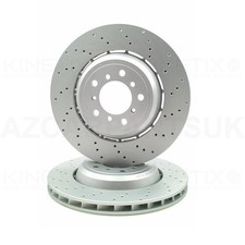 FOR BMW M3 E46 CSL Z4 M E85 E86 Z4M PERFORATED FRONT BRAKE DISCS 345mm X 28mm