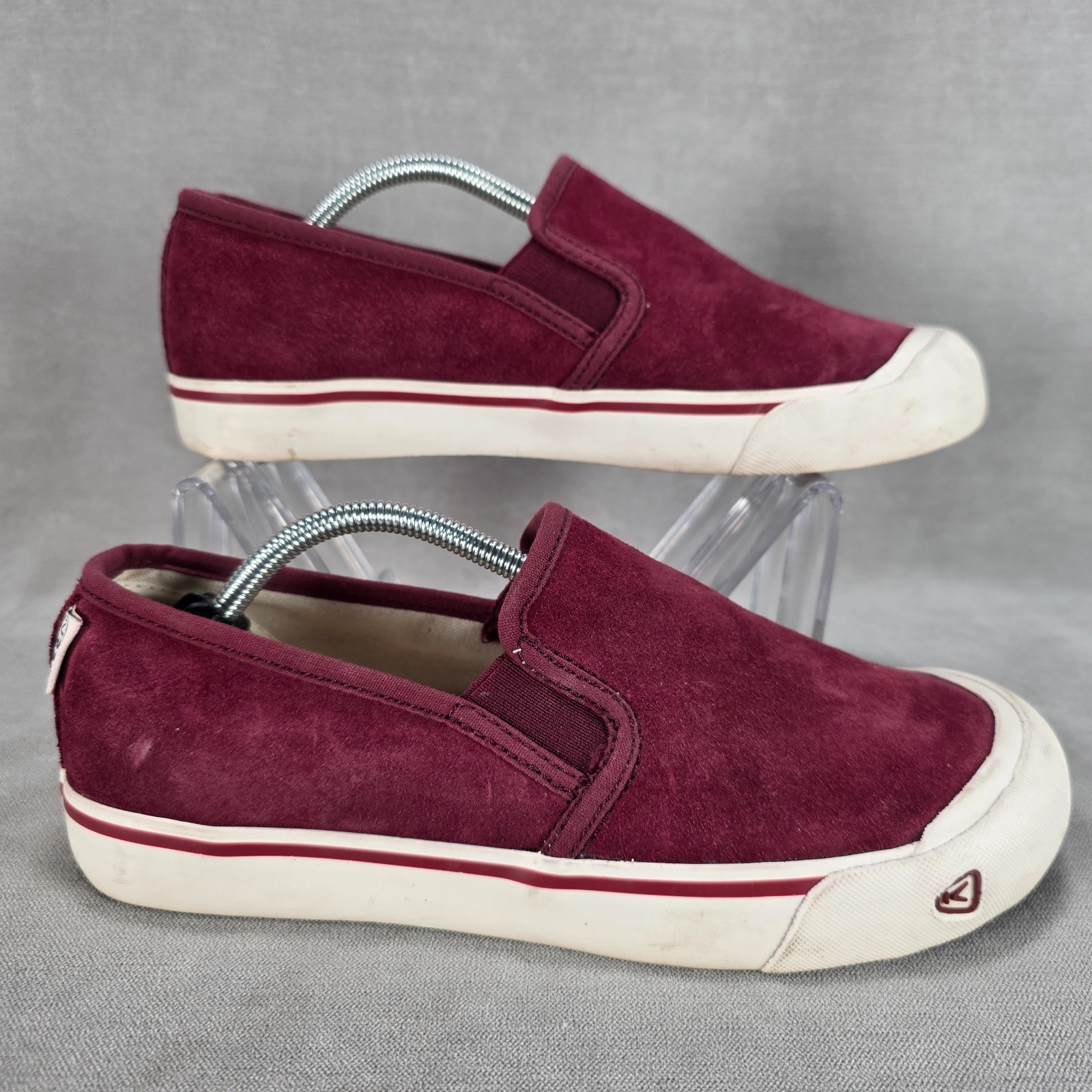 Scarpe Keen Coronado III donna taglia 8 5 rosso marrone scamosciato slip on