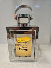 Memorial Lantern-Gift for Loss of a Loved one-Made of Metal 7x4x4"