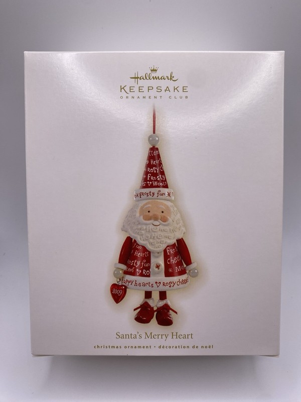 Hallmark Keepsake 2009 Santa’s Merry Heart- QXC9025- NEW- READ