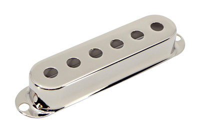 Metal Strat Single Coil Pickup Cover  2 1/16'' (52.2mm) - Nickel