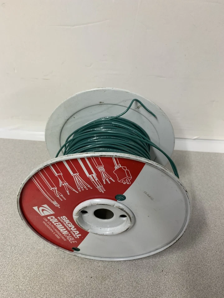 **Aprox 350' restante 16 verde trenzado CU TFFN accesorio cable Coleman Inc Foto 3 de 3