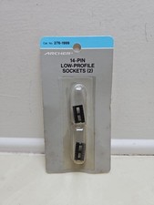Vintage NOS Archer Low Profile IC Socket 14 PIN Dual In-LIne 2 Pack PN# 276-1999