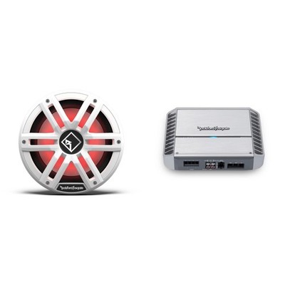 Rockford M2D2-10S-G2 10'' Color Optix Sealed marine sub DVC (2Ω) White & Stain...