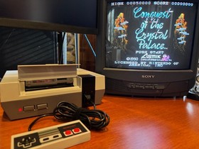 Conquest of the Crystal Palace 1990 NES Cartridge OEM + Clear Clamshell - Tested