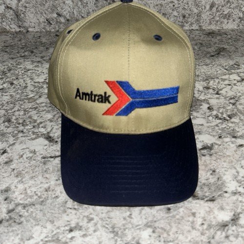 Cappello berretto Amtrak vintage baseball SnapBack ferrovia treno conduttore raro *leggi