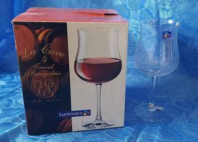 SET 4 STÜCK GLAS LUMINARC GRAND BEAUJOLAIS CL.58 LA CAVE GLAS WEIN FRANKREICH