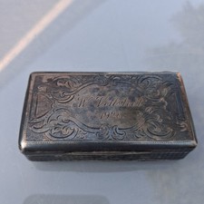 Biedermeier Schnupftabakdose aus 13 Lot  Silber Wiener Manufaktur von 1865
