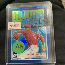 2018 Panini Donruss Optic  Mound Marvels Shohei Ohtani #MM3 Blue Prizm /149 (RC)