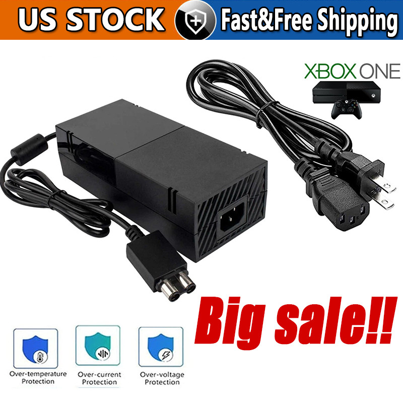 For Microsoft XBOX ONE Console AC Adapter Brick Charger Power Supply Cord Cable