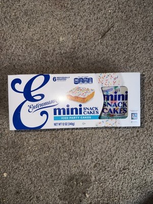   New Entenmann s Mini Party Creme Filled Soft Baked Icing Cupcakes Box 12.7oz