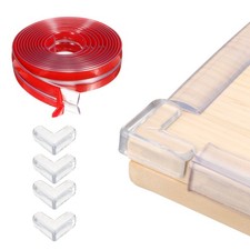 16.4ft 5M x 0.8" 20MM Clear Furniture Corner Guard with 4 Corners Guards