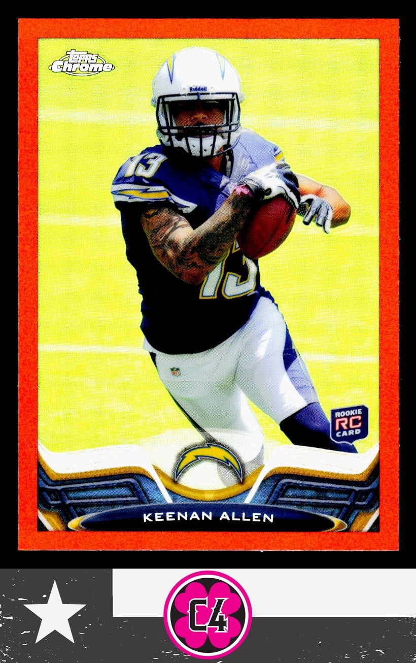 Keenan Allen 2013 Topps Chrome Orange Refractors Rookie RC #14 Chargers