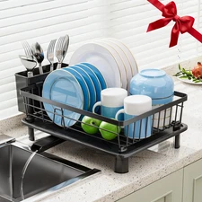 Dish Drying Rack Stainless Steel Space-Saving Racks for Kitchen Counter Drainers