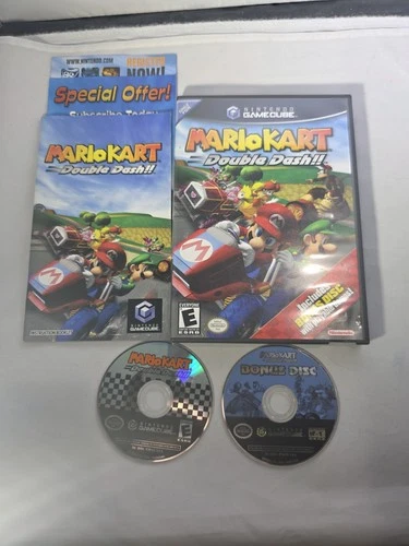 Mario Kart: Double Dash (Nintendo GameCube, 2003) With Bonus Disc