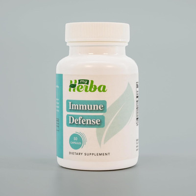 MyHerba Immune Defense Supplement - Plant-Based Formula 50 Caps