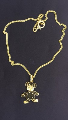 Pomellato 18k Yellow Gold Puppy Dog Pendant Necklace