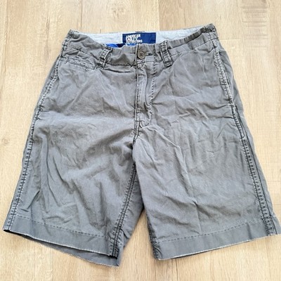 American Eagle Mens Lived Your Life Classic Chino Shorts Cotton Size 28 Gray