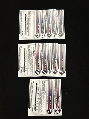 (12) James Wood 2025 Bowman #29 Paper Base Rookie Card Washington Nationals Lot - Bild 2 von 2