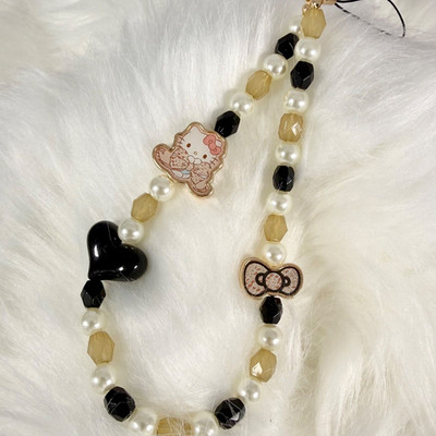 2003 vintage Sanrio official rare Hello Kitty Authentic Heart Beads Strap rare