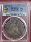 1870-CC Seated Liberty Silver Dollar Carson City $1 - Certified PCGS Fine Detail